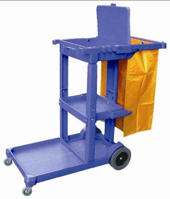 China Commerical Trolley Cleaning Cart Doorman with Cover Multifunctional Trolley for Hotel/Restaurant Use-YG08160A for sale