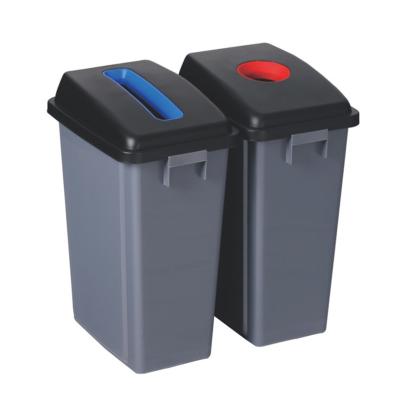 China Sustainable Classification 60L Waste Bins Commercial Waste Bin Recycling Waste Bin Without Base for sale