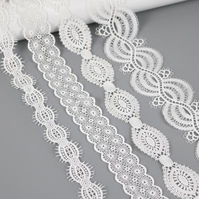 China best selling 3d lace fabric bridal 3d lace fabric rope lace embroidery fabric for wedding dress for sale