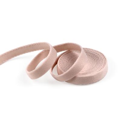 China Factory price custom made elastic 10.5mm knit bra strap wide flat lurex webbing elastic band for sale