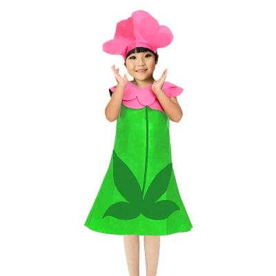 China Nonwoven Funny Flower Kids Felt Tomato Kids Play Fruit Vegetable Role Play Costumes For Kids for sale