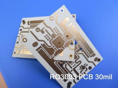 China High Frequency PCB On Rogers RO3003 30mil 0.762mm DK3.0 With Immersion Gold for Cellular Telecommunications Systems for sale