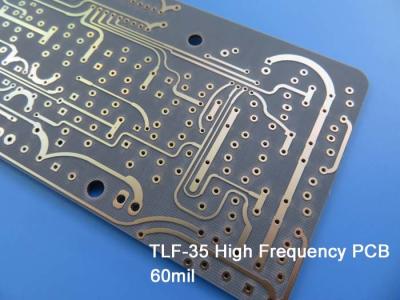 China Taconic TLF-35 High Frequency PCB with 30mil, 60mil Thick Coating Immersion Gold, HASL, Immersion Silver and Tin for sale