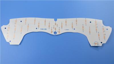 China Single Layer Printed Circuit Board with White Solder Mask 0.2mm FR-4 PCB Board with OSP for Display Backlight for sale