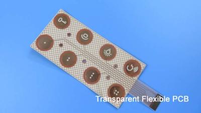 China Flexible PCB Built on Transparent PET with Immersion Gold for Access Control Systems for sale