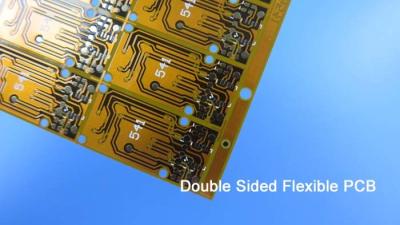 China Double Sided FPC Dual Layer Flexible Printed Circuit with Immersion Gold 2 Layer FPC Yellow soldermask for LCD Module for sale