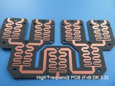 China F4BTM300 PCB 2-layer, 40 mil thick, immersion gold, suitable for radar, microwave, and RF applications for sale