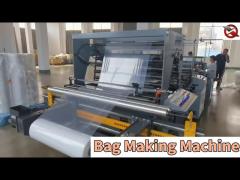 PLC Control Flat Bag Making Machine 50pcs/min With Cold Cutting