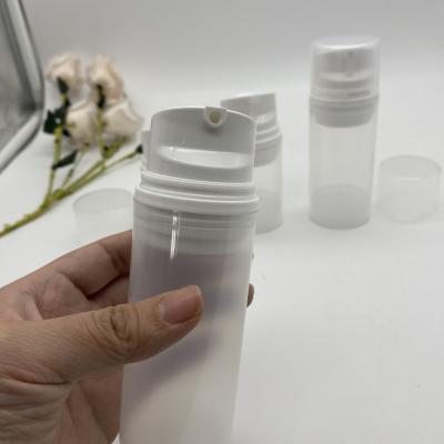 China Wholesale Cosmetic Packaging Luxury White Airless Plastic Bottle for sale