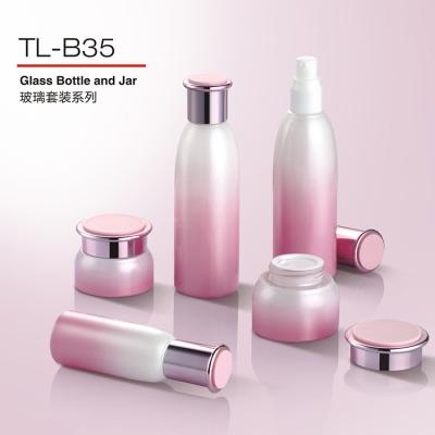 China Wholesale Luxury Cosmetic Cream Jar Personal Care 30g 50g 100ml 120ml Glass Bottle Custom Glass Bottle for sale