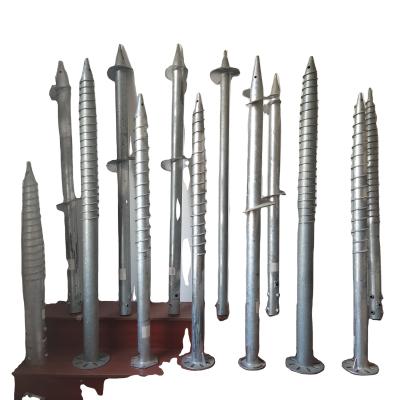 China Construction Galvanized Screw Ground Post Post Anchor For Solar Project for sale