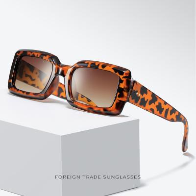 China Square Sun Glasses Jelly Colored Small Frame Rectangle Glasses Design Rectangle Sunglasses New 2023 for sale