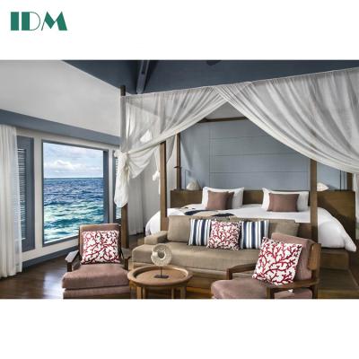 China Modern Maldives Meradhoo Hotel Bed Room 5 Star Furniture Set Modern Raffles IDM-A32 Hotel Furniture Manufacturer for sale