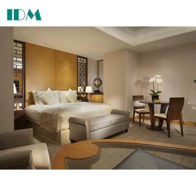 China IDM-122 Foldable Premium Quality Saudi Hotel Bedroom Bed Sets Furniture Luxury Hotel Five Star Bedroom Sets for sale