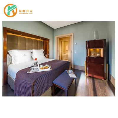 China Modern Solid Wood New Design Hotel Bedroom Furniture Sets IDM-0099 For 4 Star Five Star Hotel for sale