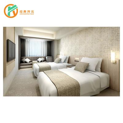 China IDM-0097 Solid Wood Factory Customize King Bed High Grade Five Star Modern Hotel Bedroom Furniture For Sale for sale