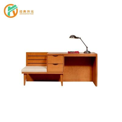 China IDM-DE001 Wholesale Modern Hotel Office Hotel Wooden Writing Board With Small Luggage Rack for sale