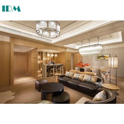 China Hot Sale Solid Wood Good Quality Hotel Living Room Modern Furniture Sofa Set IDM030 for sale