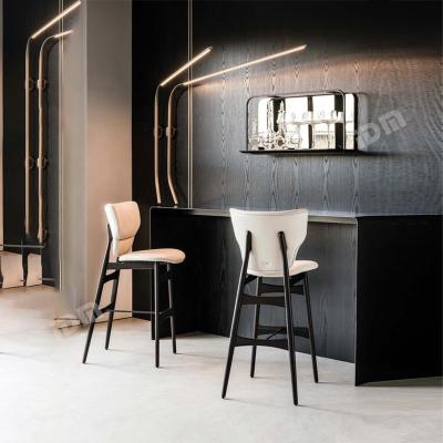 China IDM-BC008 Modern Hot Sale Modern Metal Bases High Seat Hotel Bar Stool And Hotel Bar Chair for sale