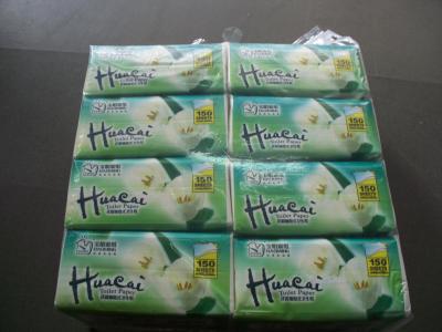 China plastic bag pack Box Facial Tissue for sale