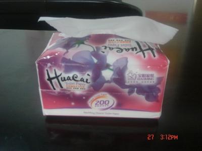 China plastic bag pack Box Facial Tissue for sale