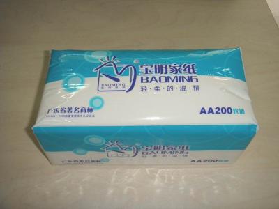 China Soft pack Box Facial Tissue for sale