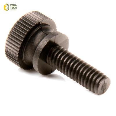 China Round 6-32 * 5/16 SLOTTED SAW CUT DRIVE KNURLED HEAD THUMB SCREW for sale