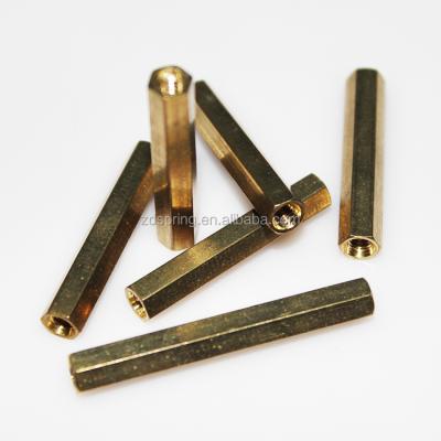 China Customized Stainless Steel Precision M4 Brass Aluminum Anodized Standoff Screws Male Female Hole Hex Standoff Spacer for sale