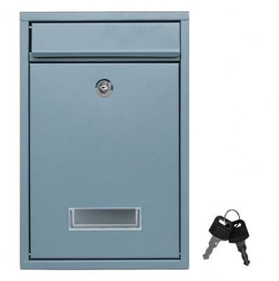 China 2021 hot sale water proof aluminum mailbox wall mounted, metal garden mail box for sale