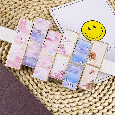 China Newest Brand 100pcs Custom Plan Private Label 3D Cosmetic Square Lipstick Container Printing Empty Gold 12.1mm Lipstick Tubes for sale