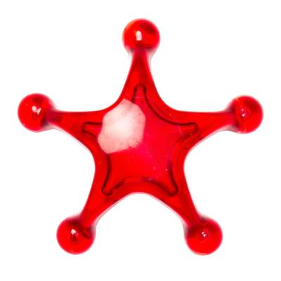 China Handheld Five-Pointed Star Mini Plastic Body Massager Manual Massager, Mini Plastic Body Massager for sale