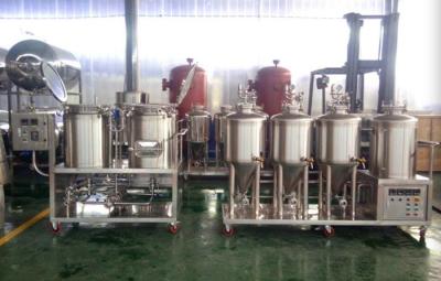 China Pilot Brewing System Mini Nano Brewery Equipment With Pu / Rockwool Insulation for sale