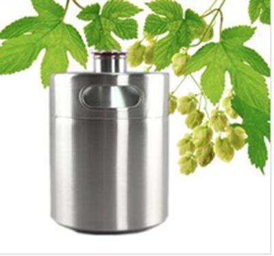 China Juice Container 5 Liter Stainless Beer Keg Insulation Barrel Easy To Carry for sale