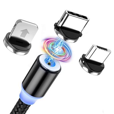 China MP3 / MP4 Player Best Selling 2021 Multi Charging 3 In 1 USB Magnetic Cables For Apple Mobile Phones for sale