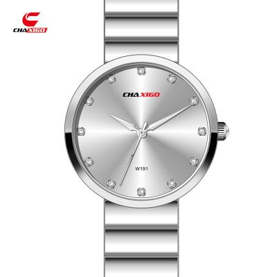 China Fashion full custom logo factory Chaxigo calendar men's 2022 steel quartz watch new fashion quartz hiphop watch for sale