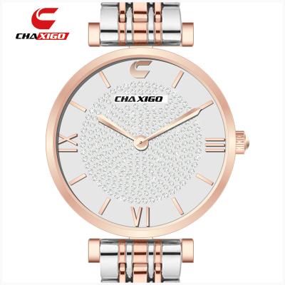 China Waterproof chaxigo 2021 luxury fashion quartz watch men's watch stainless steel sports waterproof watch for sale