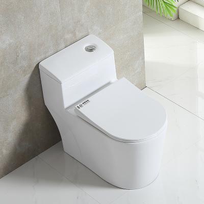 China Tangdao Ware High Quality Round Sanitary Round Peep Toilet Chinese Double-Flow One Piece Toilet with Siphon Flushing for sale