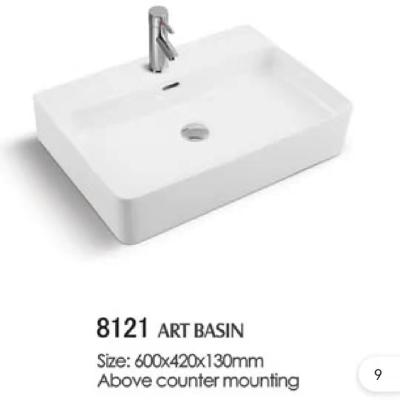 China Tangdao Easy Clean Sink Wash Sinks Modern Art Vessel Hand Wash Bathroom Sink Ceramic Column Sink for Home or Public Locations for sale