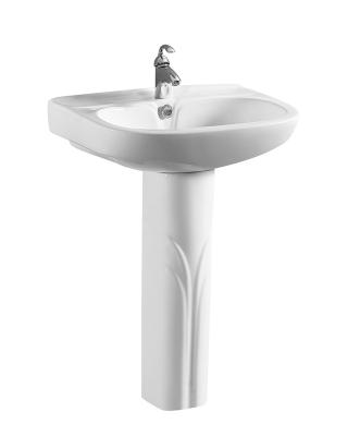 China Tangdao Wash Basins Bathroom Ware Modern Design Easy Clean Sanitary Hand Wash Basin With Hard Pedestal for sale