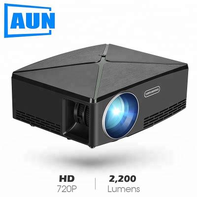 China Most popular projector 1280x720P AUN MINI Projector C80, 1280x720 resolution, LED Proyector, Portable HD Beamer for home cinema. Support 1080P for sale