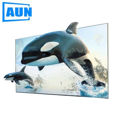 China AUN Wall Mounted 100 Inch Projector Screen ALR Anti-light Screen 100% Foldable Portable Increase Brightness 16:9 for sale