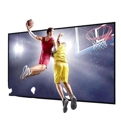 China AUN 150 Inch Wall Mounted Projector Screen Improve Thicker Projection Screen 16:9 Foldable Portable for sale