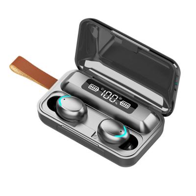 China Wholesale 2021 TWS (True Wireless Stereo) In Mini 9D Bass Earbuds With Charging Case 9D 2000Mah F9 LCD Display Earphone F9-5 From Current True Stereo Radio for sale