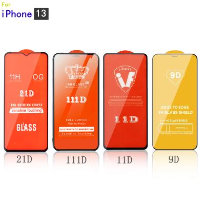 China 0.33mm anti spy 2.5d Anti-broken For Iphone 13 Mini Pro Max Cell Phone Screen Protectors 9h Tempered Glass for sale