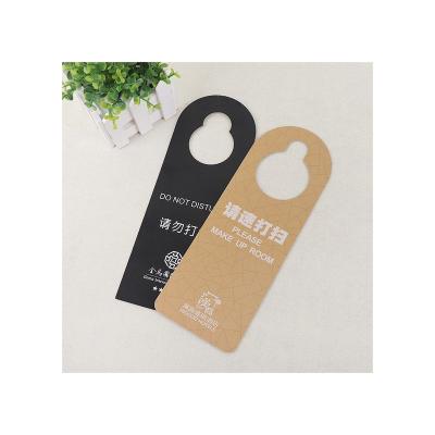 China paper & Custom Logo Design Printing Die Cut Cardboard Door Plate Do Not Touch Sign Tag PVC Hotel Door Plate for sale