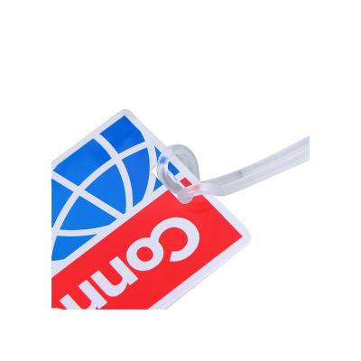 China High Quality Hot Sale Factory Outlet Mini Cute Baggage Tag Eco Friendly PVC Luggage Tags Custom Print for sale