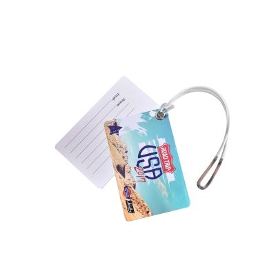 China Hot Selling PVC Product Multiple Shape Baggage Tags For Airport With Barcode For Air Waiting for sale