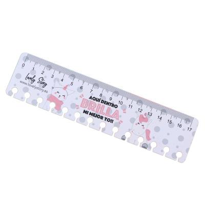 China Hot Selling High Quality Wear Resistant Rectangle Red With Plastic Ruler Mini Rulers Plastic Straight Rulers 15cm for sale