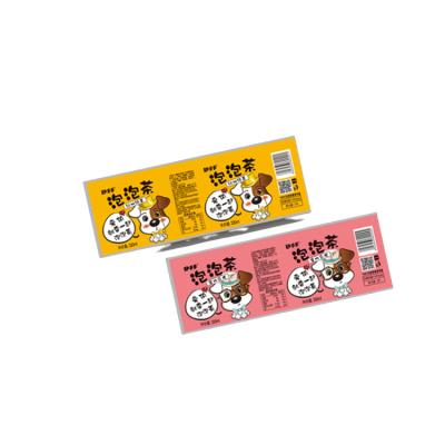 China Plastic Bottled Food Beverage Labels Sticker Bottle Liner Fine Printing Legible Handwriting for sale