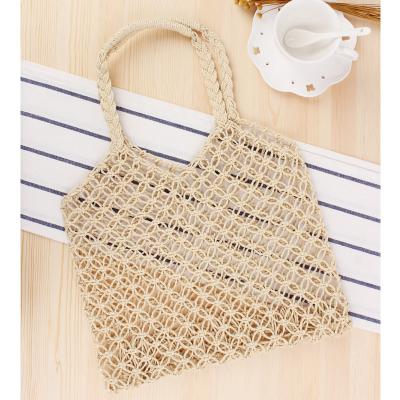 China INS Lady Macrame Tote Bag Woven Crossbody Bohemian Beach Bohemian Hot Bags For Women Girls for sale